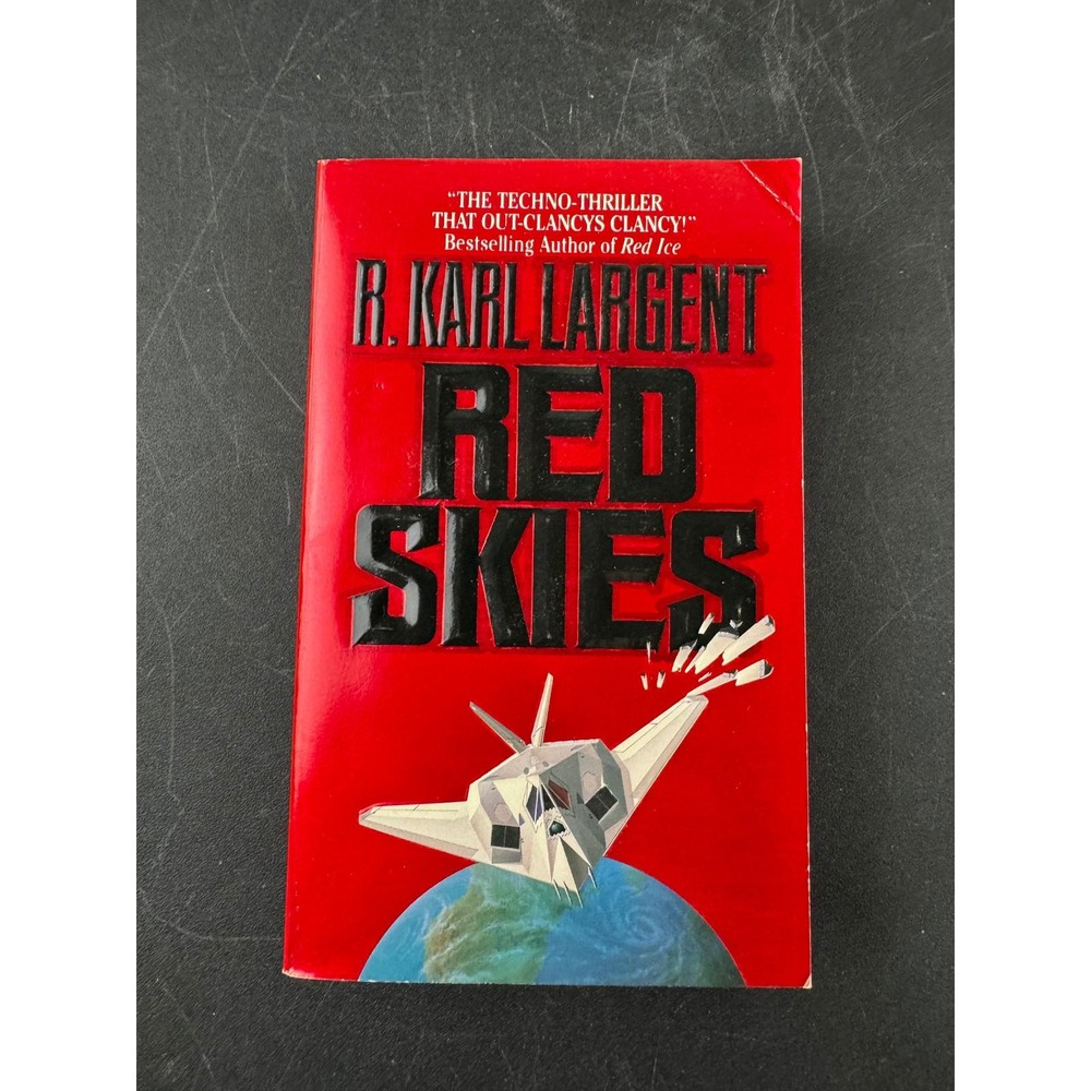 Red Skies by R. Karl Largent 1996 Leisure‎ Books Techno-Thriller Paperback